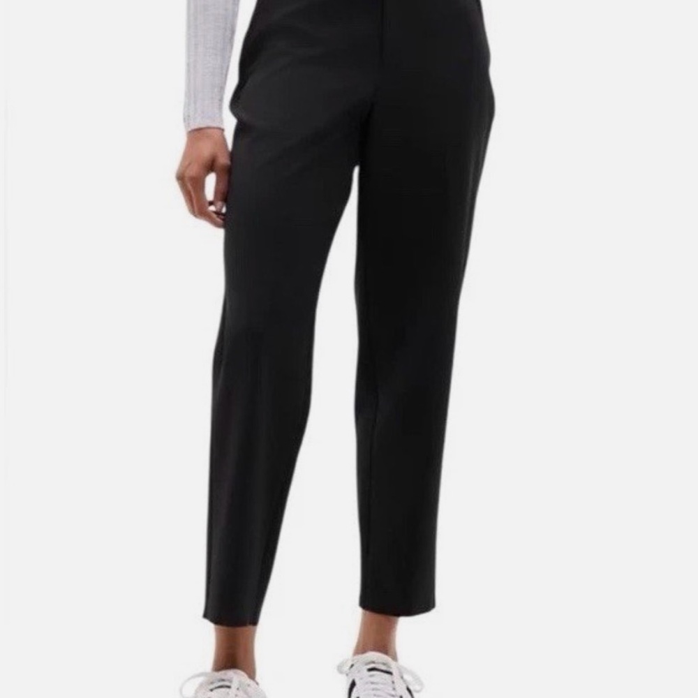 Athleta Endless satin side strip pants- size 0